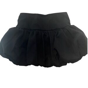 SHEIN Petite XS Black Bubble Mini Skirt High Waist Party Club‎